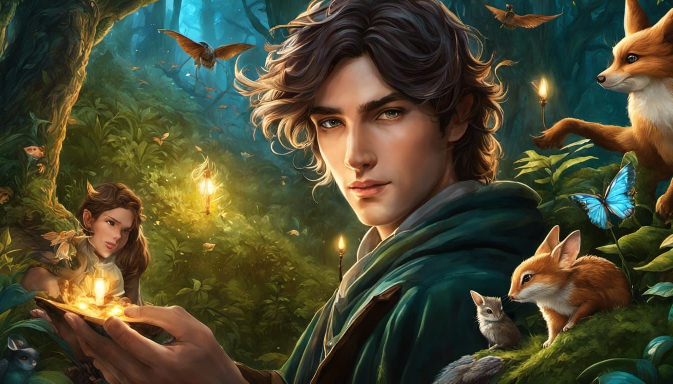 Selfie of a Handsome man and magical forest creatures 2938 ....... God Is Available. He Loves You...Do You Want Help?.....