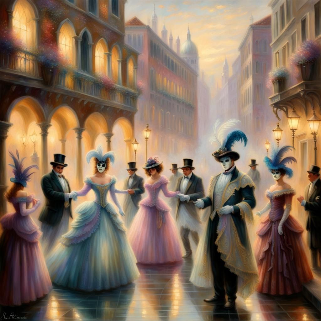 Venice Carnival Masquerade Ball in Ethereal Style