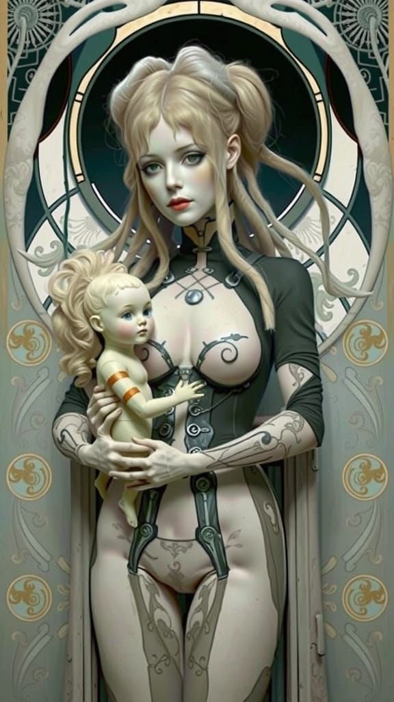 Bellmer's Surreal Doll in a Dark, Eraserhead-Inspired World