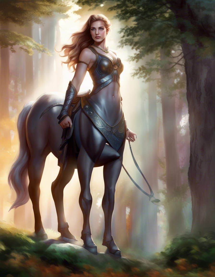 Detailed Female Centaur Concept Art