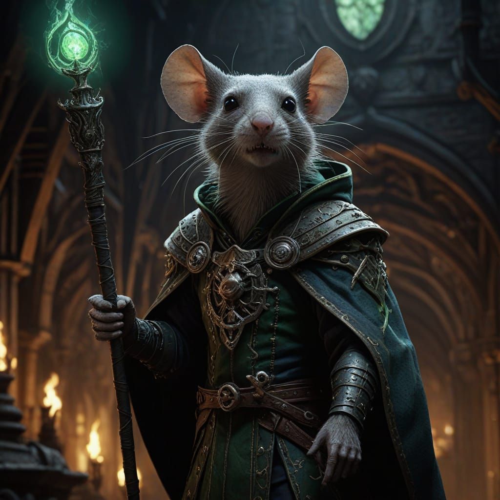 Warhammer Skaven Seer in Dark Gothic Fantasy