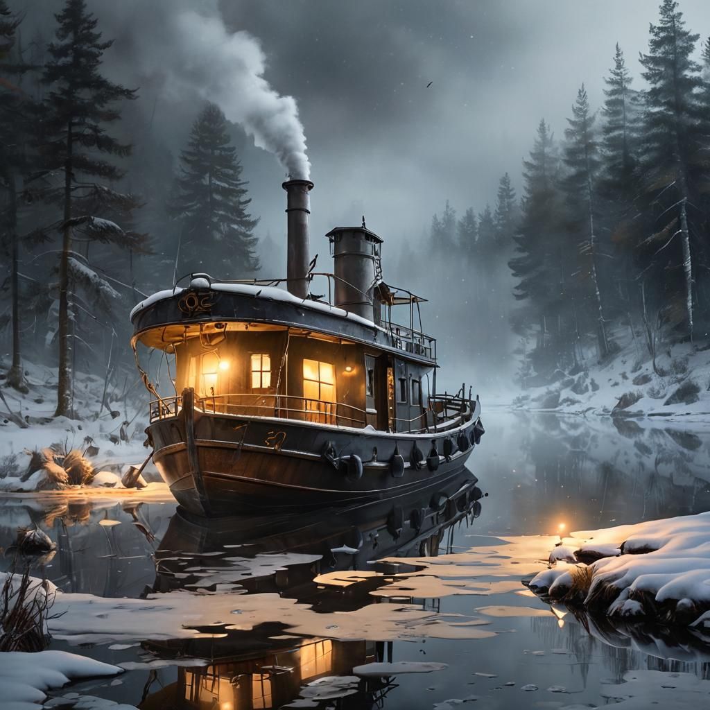 a mysterious winter in the woods
