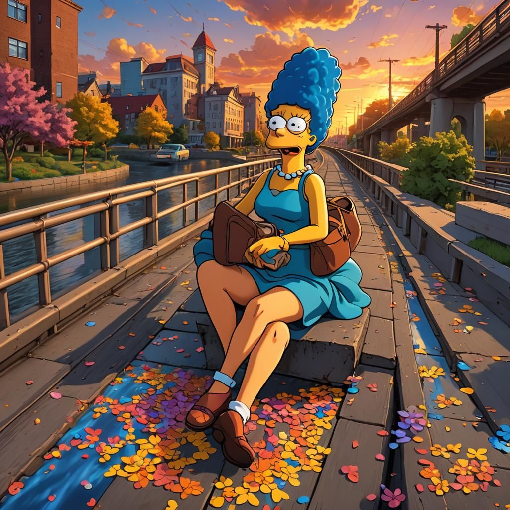 Lois Griffin and Marge Simpson Hybrid