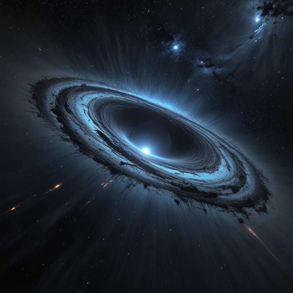 Cosmic Odyssey: Swirling Nebulae Surround a Massive Black Ho...