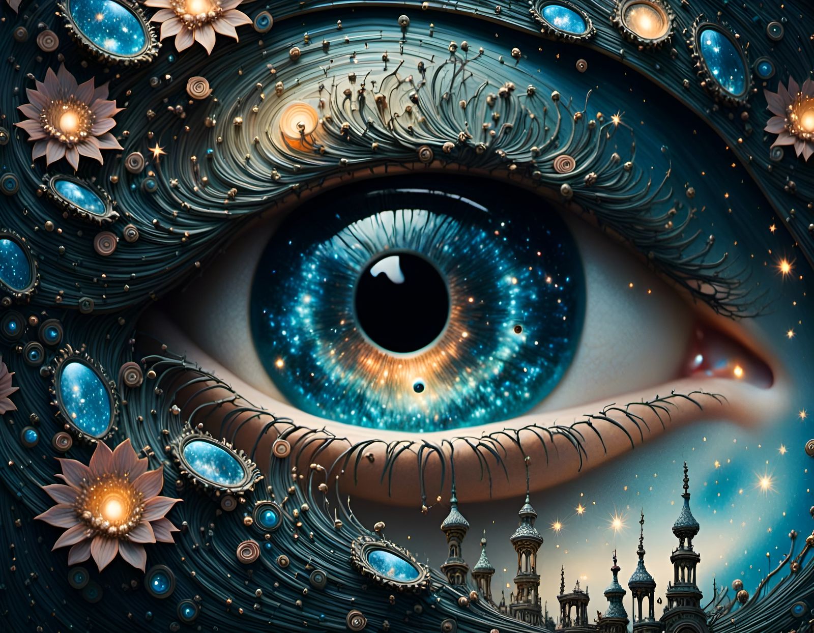 Surreal Fairy Eye Macro