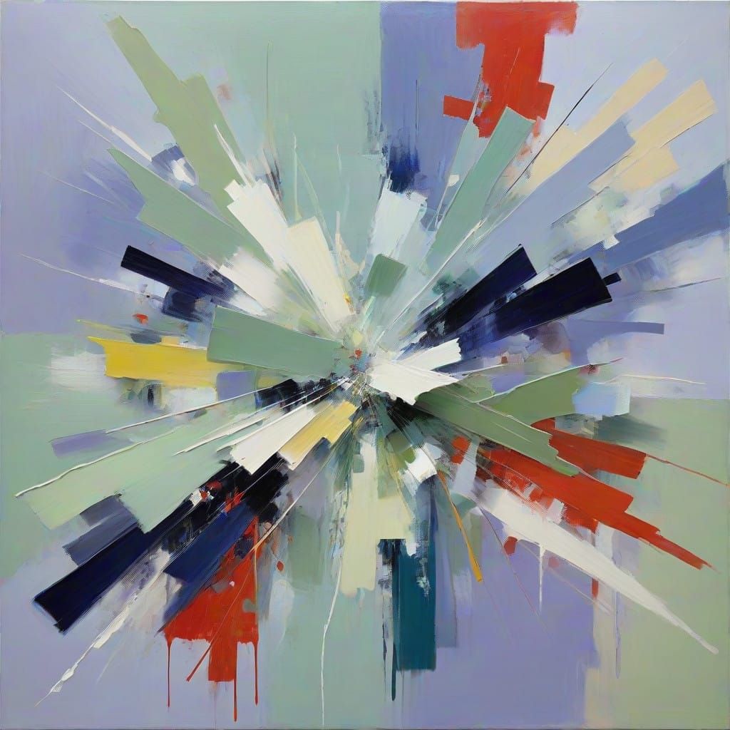 Dynamic Duality: Abstract Expressionist Masterpiece in Two W...