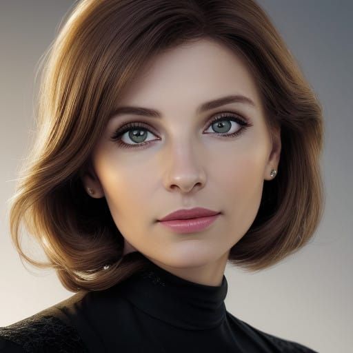 Sultry Woman in Warm Light, Radiant Smile and Luminous Eyes