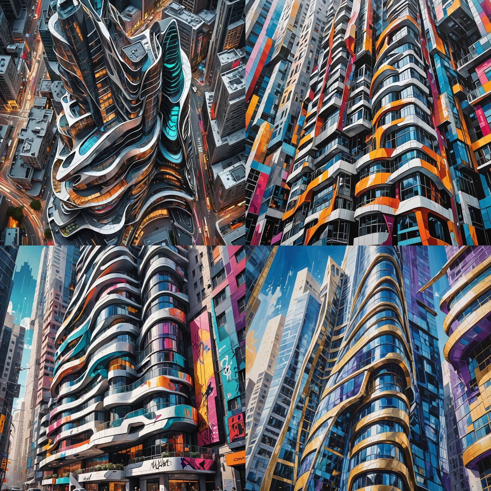 Futuristic CBD Building Inspired by Zaha Hadid