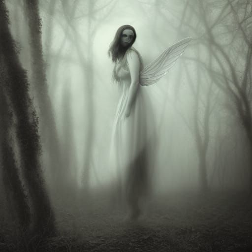 Ethereal Fairy Portrait in Infrared Photography