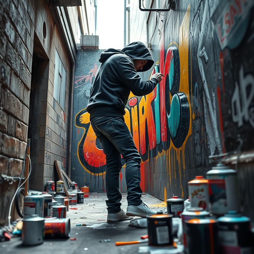 Hyperrealistic Street Artist Creating 3D Mural