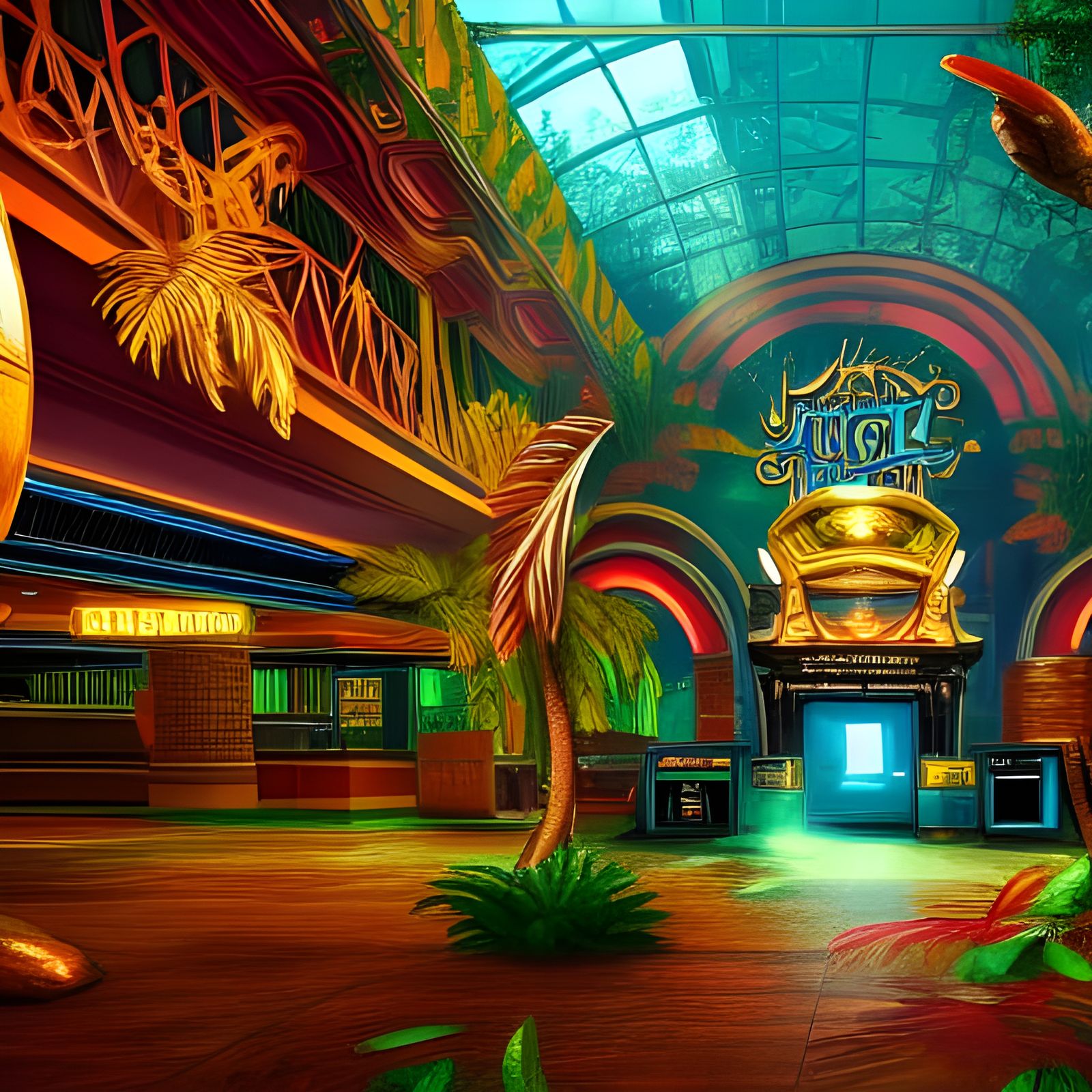 Jungle Wild Slot Machine in Abandoned Casino