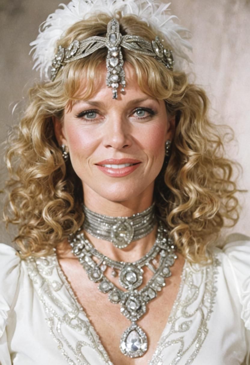 Glamorous 80s Nightclub Singer in Anime-Inspired Glittering....