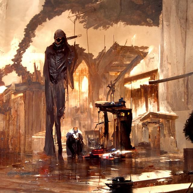 Sinister Sadness: A Matte Painting Masterpiece