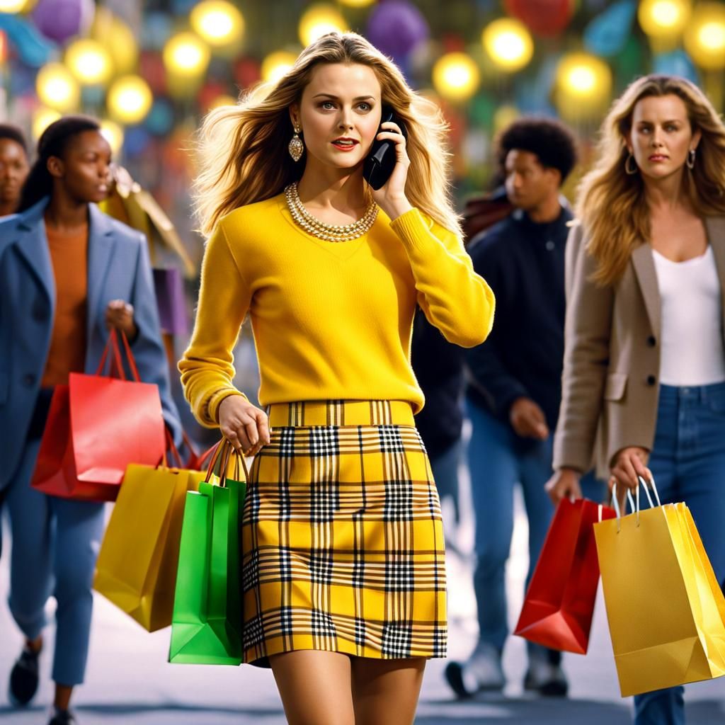 "As if!" Modern Day Cher wearing her vintage iconic look.