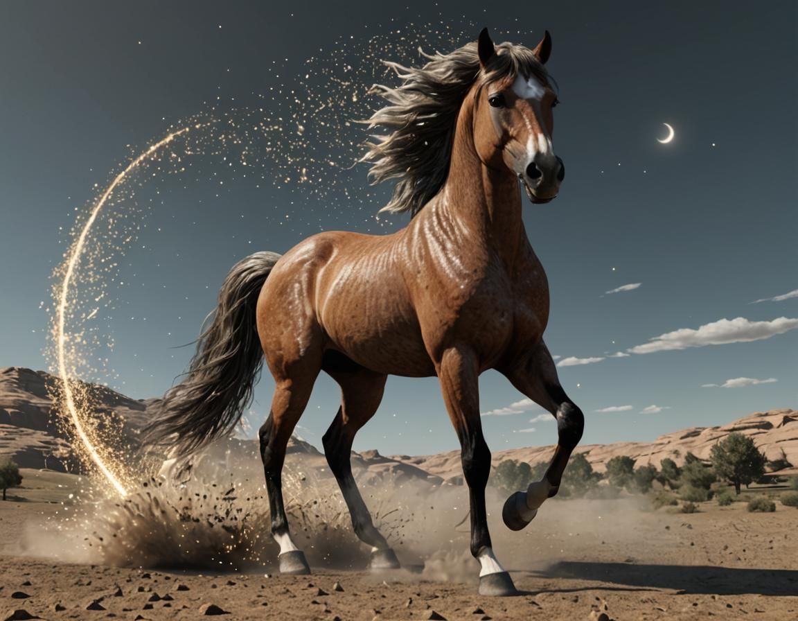 Horse Reintegrating from Stargate