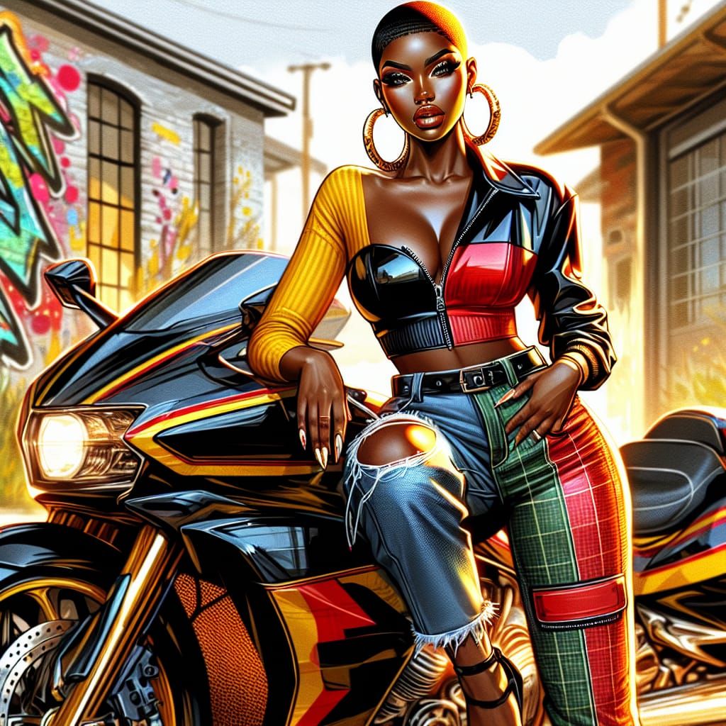 HAUTE COUTURE BIKER BABE