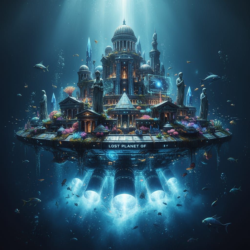 Atlantis Spaceship Blasts Off From Deep Sea