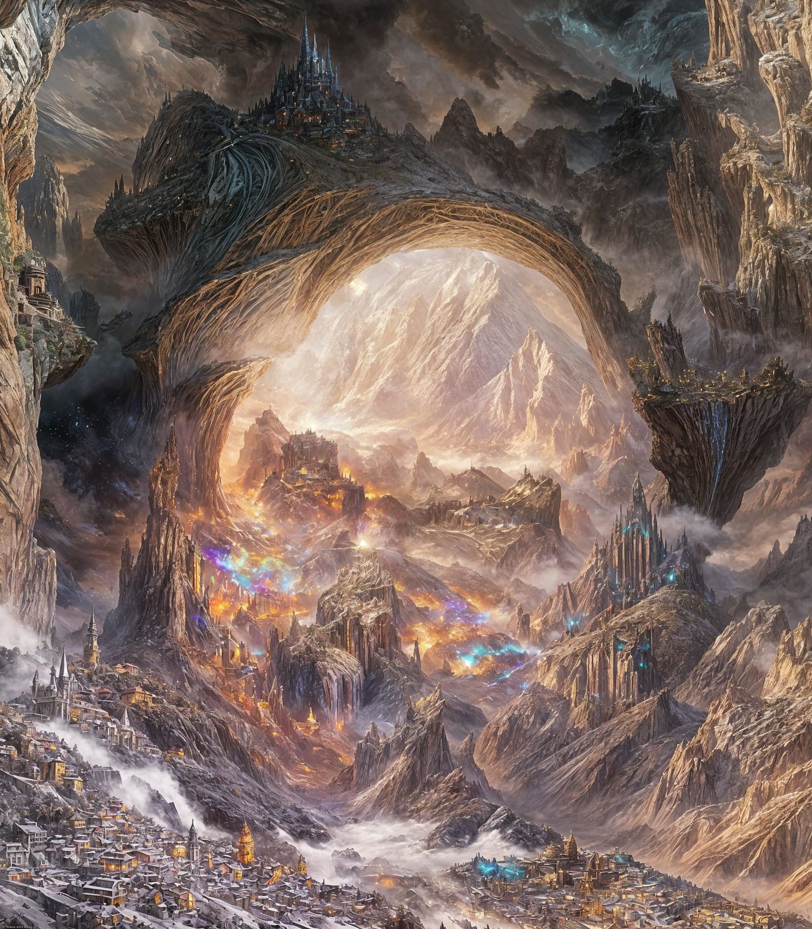 Living Garbage Mountain: Holographic Cosmic Illustration