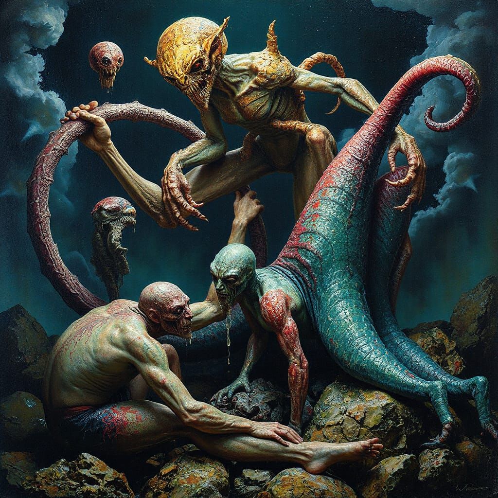 Saint Anthony's Temptation: Surreal Bizarre Art