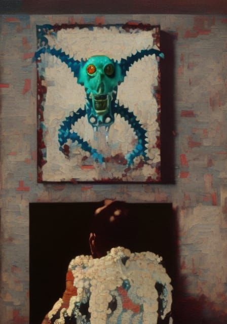 Dreamy Monster in Pop Art Style