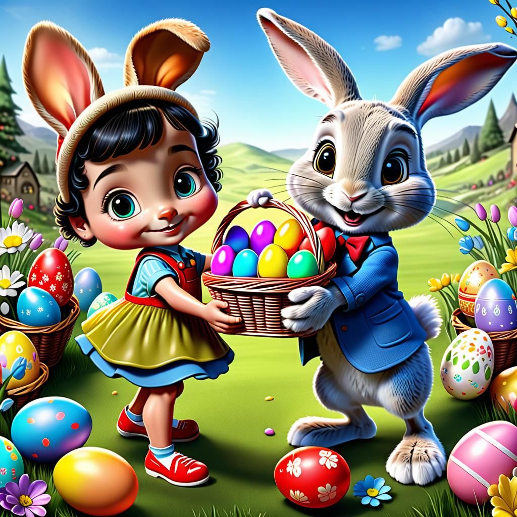 Betty and Peter Rabbit Easter 🐰 🥚