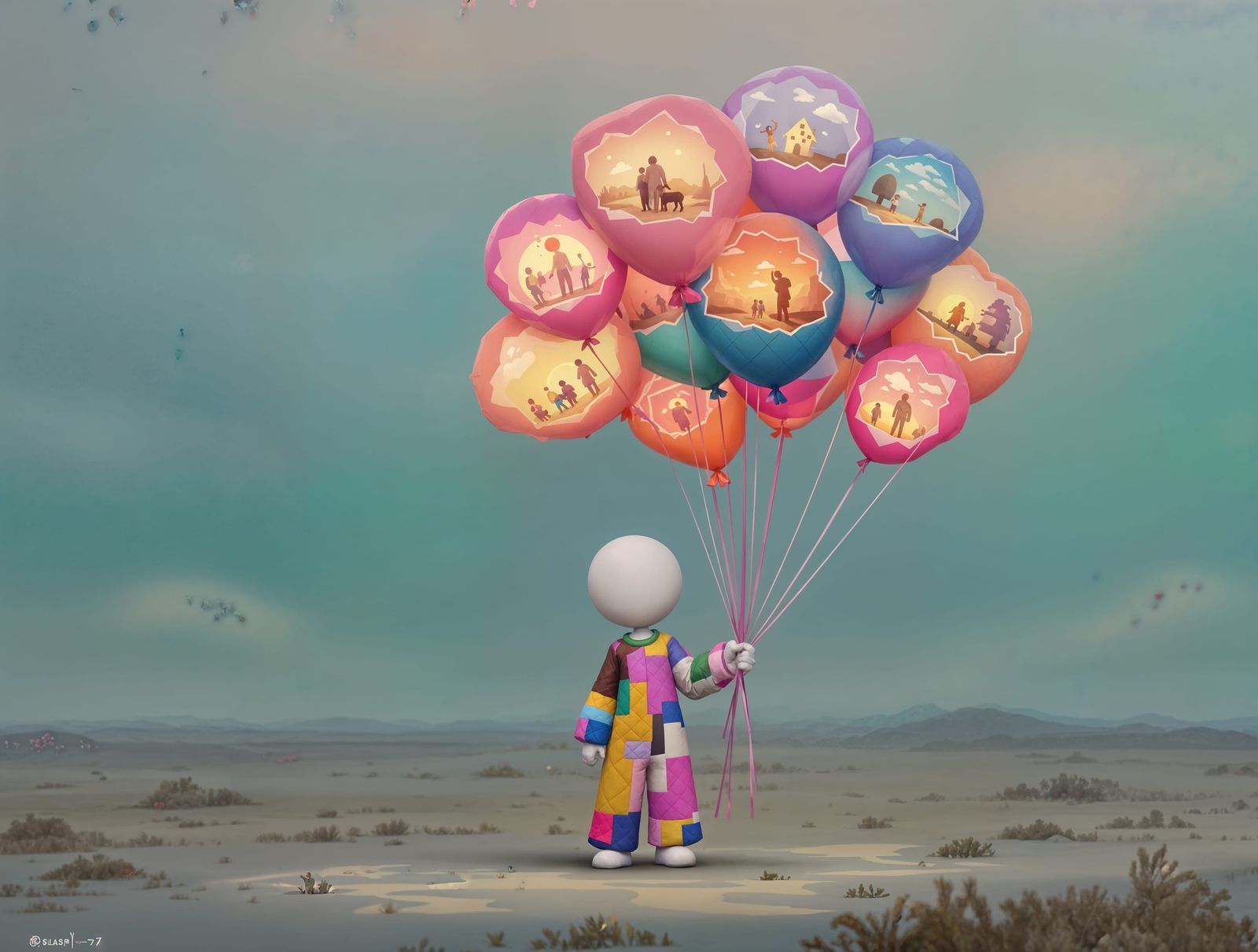 Surreal Dreamweaver Sells Whimsical Balloons in a Forgotten ...
