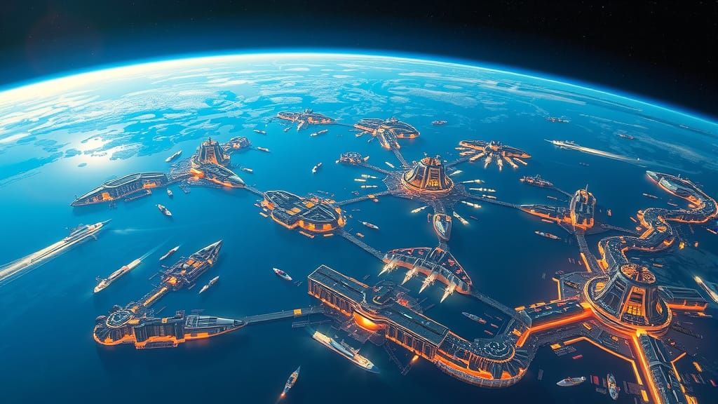 Cosmic Metropolis of Iridescent Cities