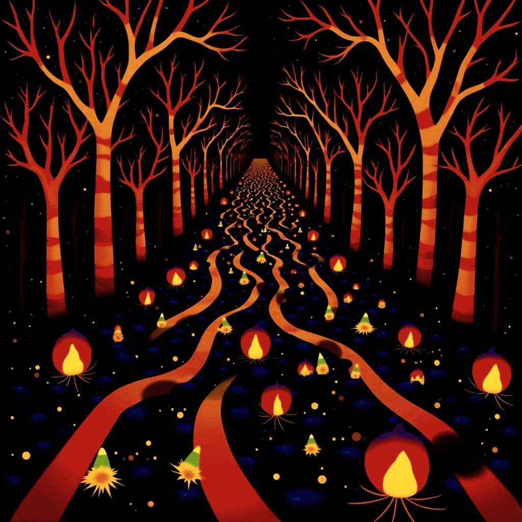 Hyperrealistic Cosmic Biology in Vivid Colors