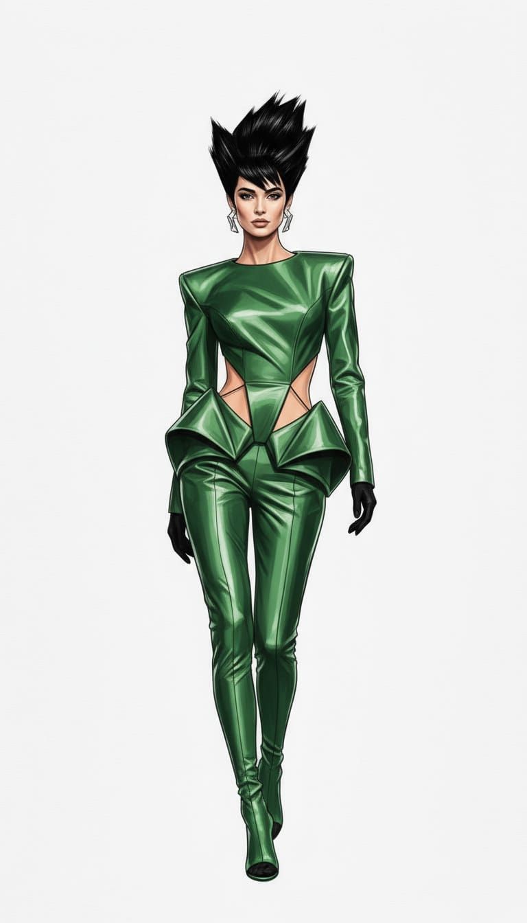 Avant-Garde Fashion: Sculpted Hair in 60s Style