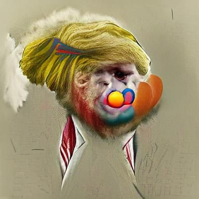 Satirical AI Image: Donald Trump as Clown
