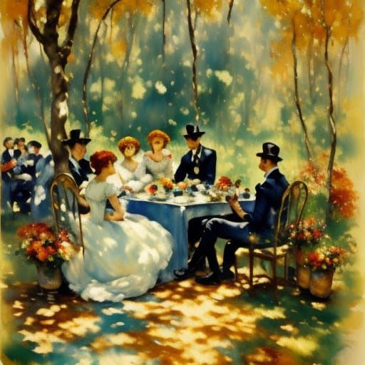 Impressionist Vineyard Scene in Napa Valley