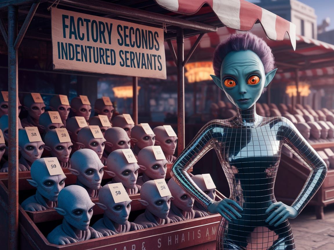 Alien Marketplace: Factory Seconds in Sci-Fi Fantasy Style