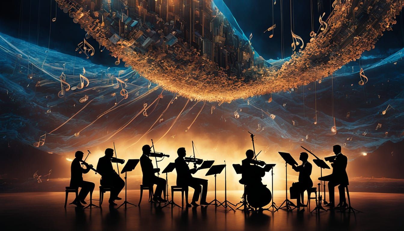 Double Exposure Masterpiece of Music and Movement