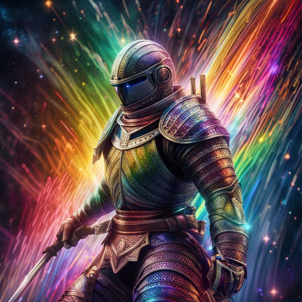 Cosmic Rainbow Knight Battles the Universe in Epic Space Due...