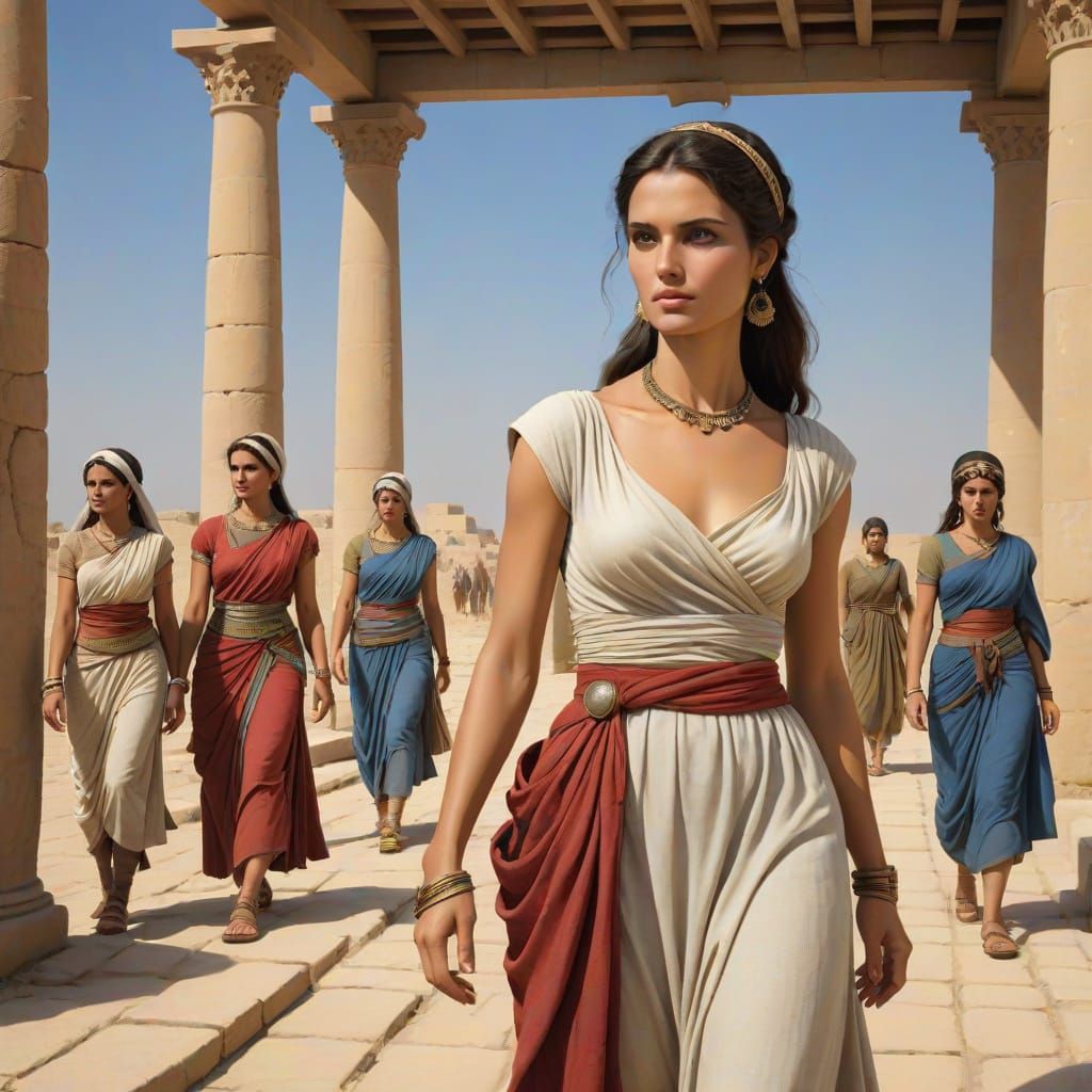 Woman in Byzantine Era Attire