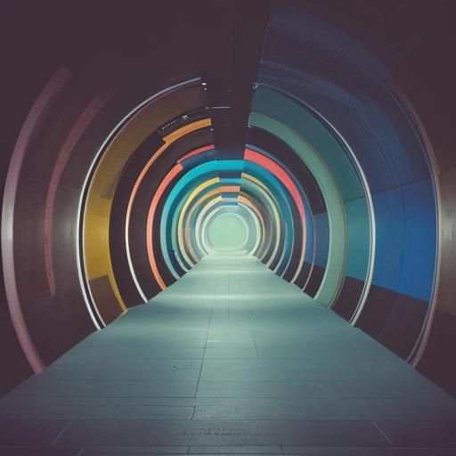 Vibrant Non-Euclidean Geometry in Liminal Space