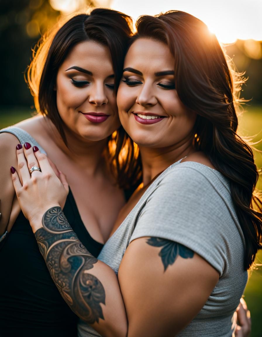 Beautiful Tattooed Lesbian Couple