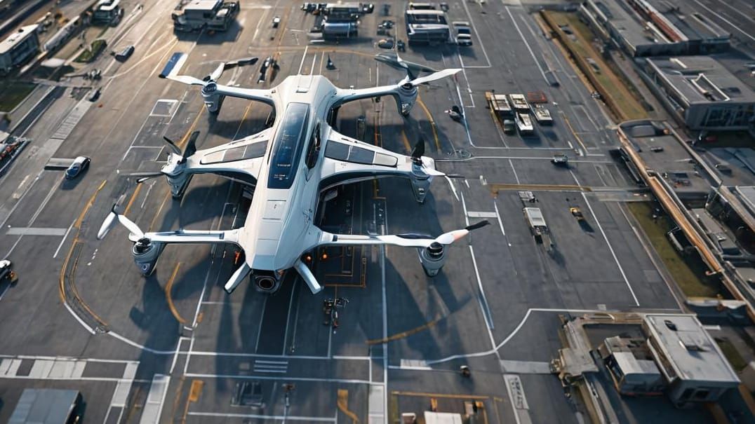 Manned Drone Airport in 2050