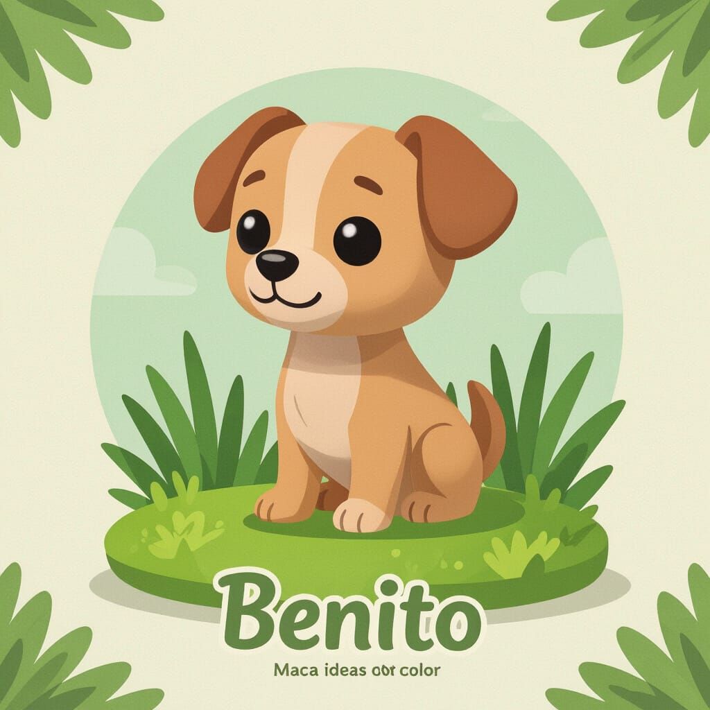 Cute Funko Pop Dog Benito on Green Grass