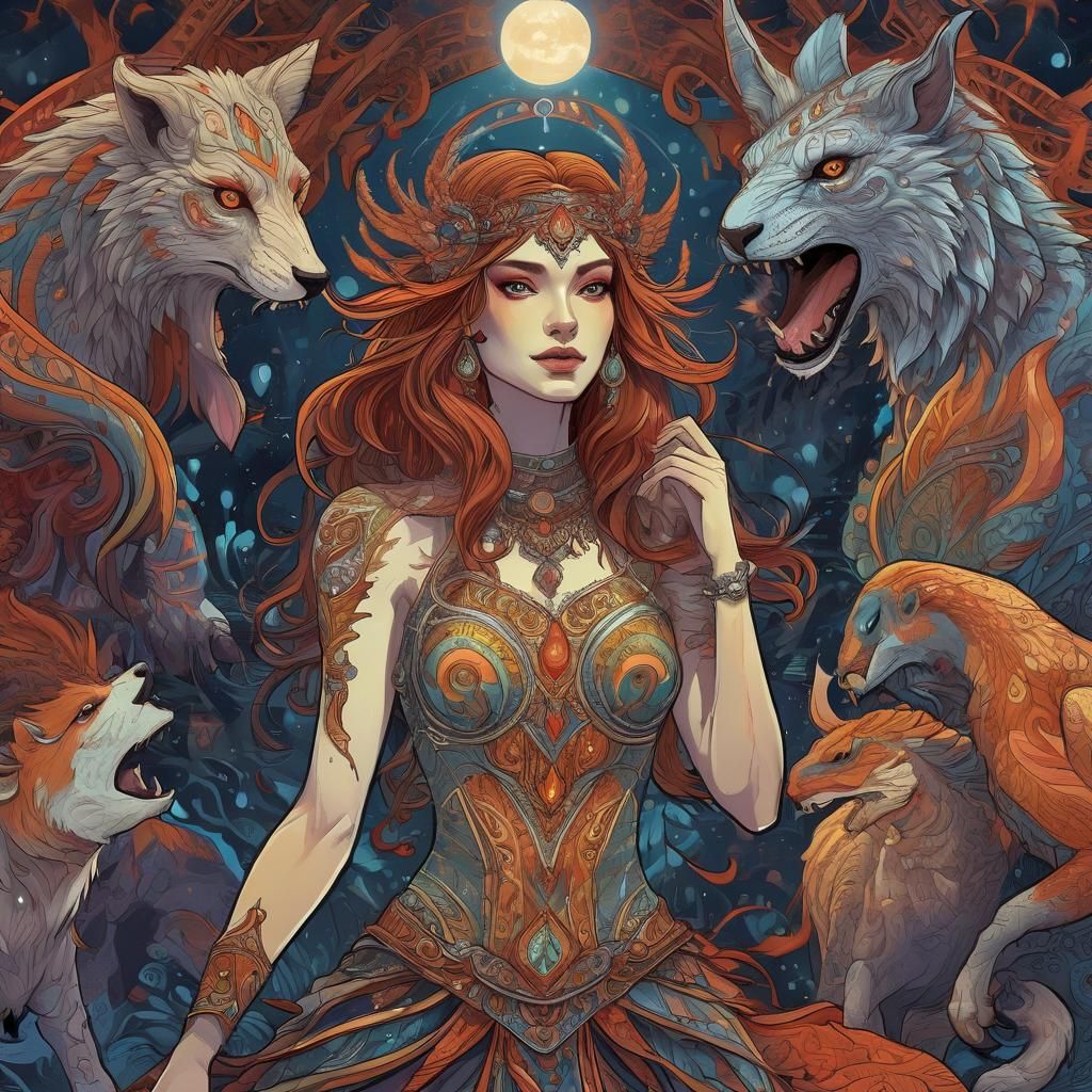 Liandra in Beasts of the Light: Fantasy Art