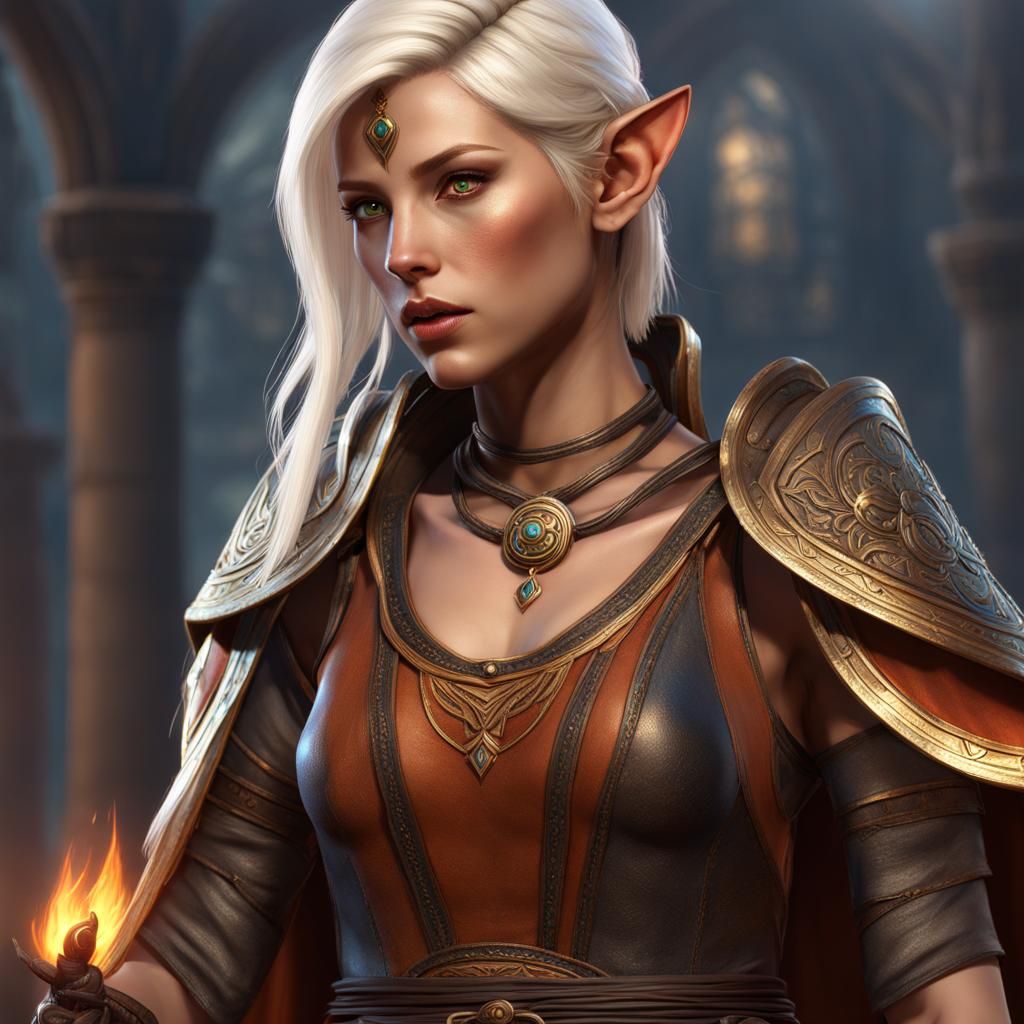 Fantasy Nomad Monk with Glowing Paint, Detailed Art