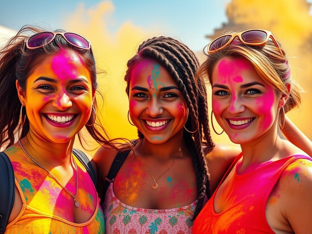 Vibrant Holi Celebration in India