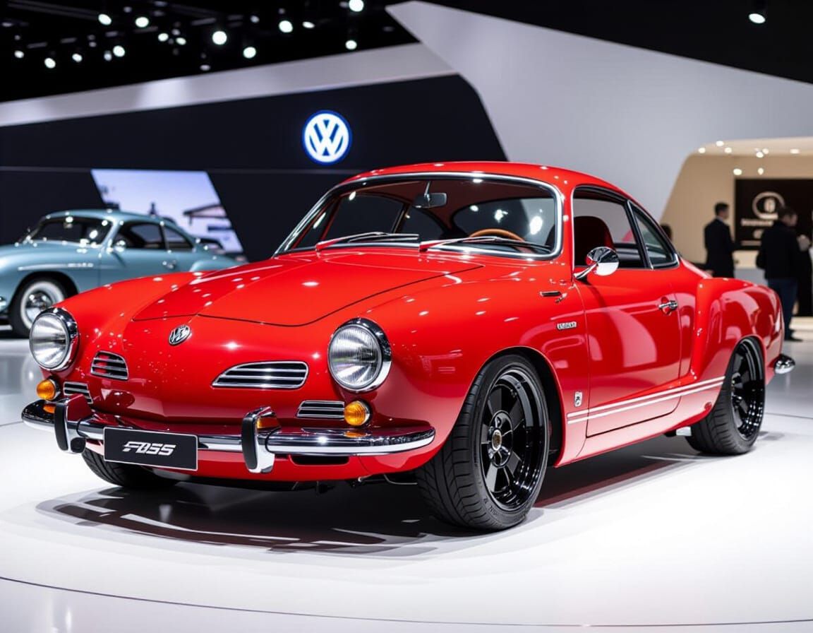 Custom Karmann Ghia with Futuristic Design Elements