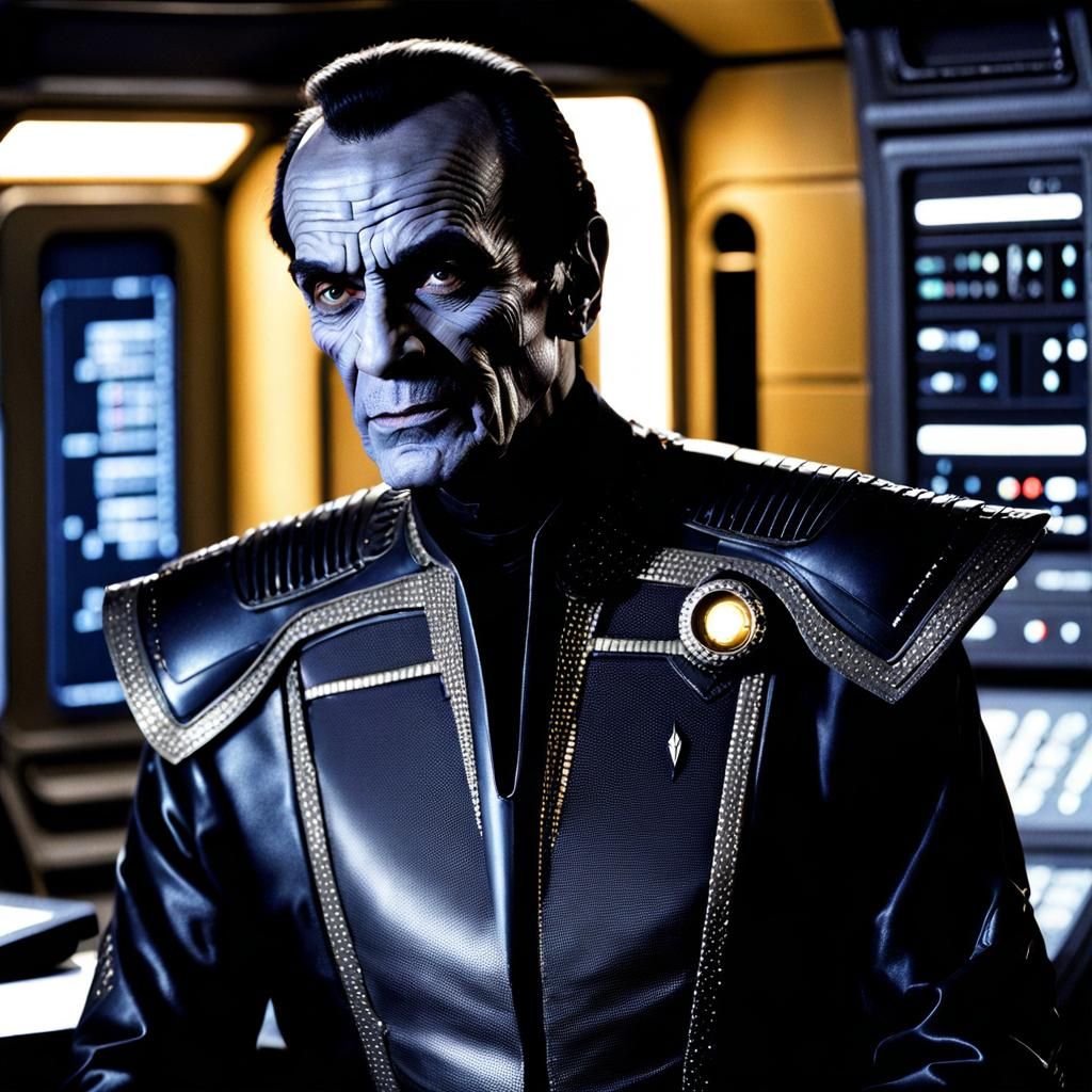 Gul Dukat Portrait in Hyperrealistic Style