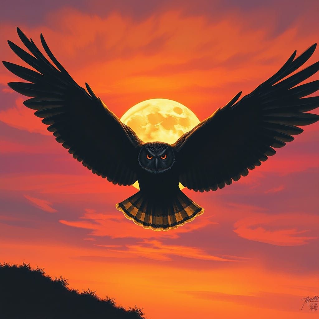 Owl silhouette
