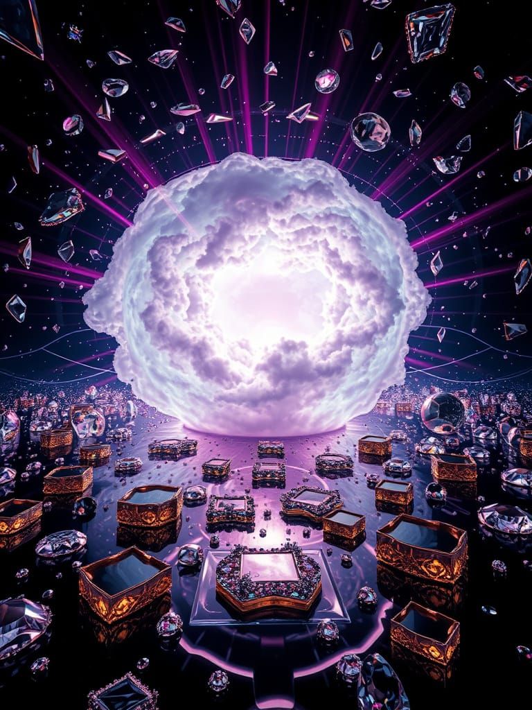 Vibrant Vortex of Light in Reflective Mirror Universe