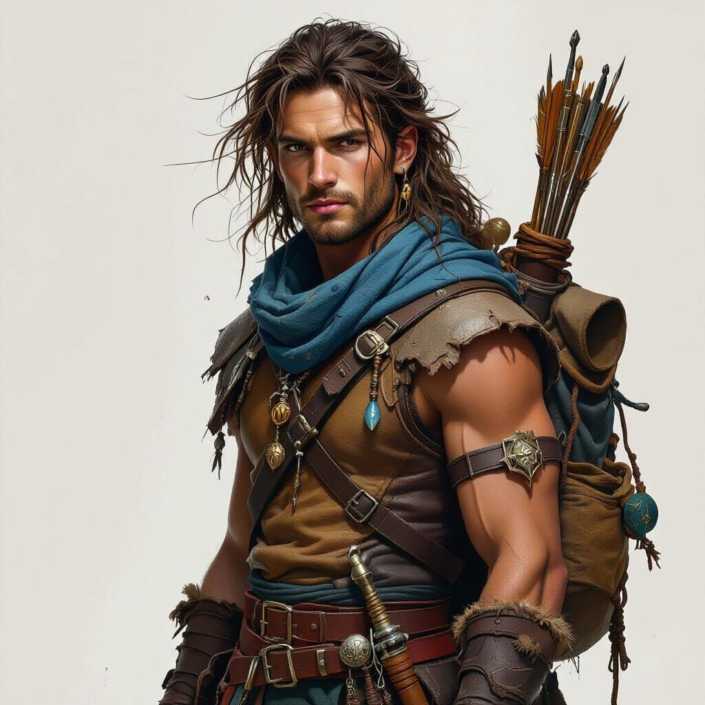 Detailed Dark Fantasy Portrait of Aelas Rhun