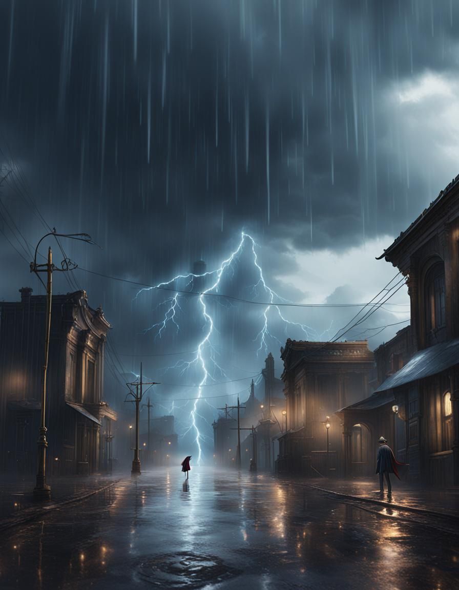 Surreal Thunderstorm Concept Art in Unreal Engine