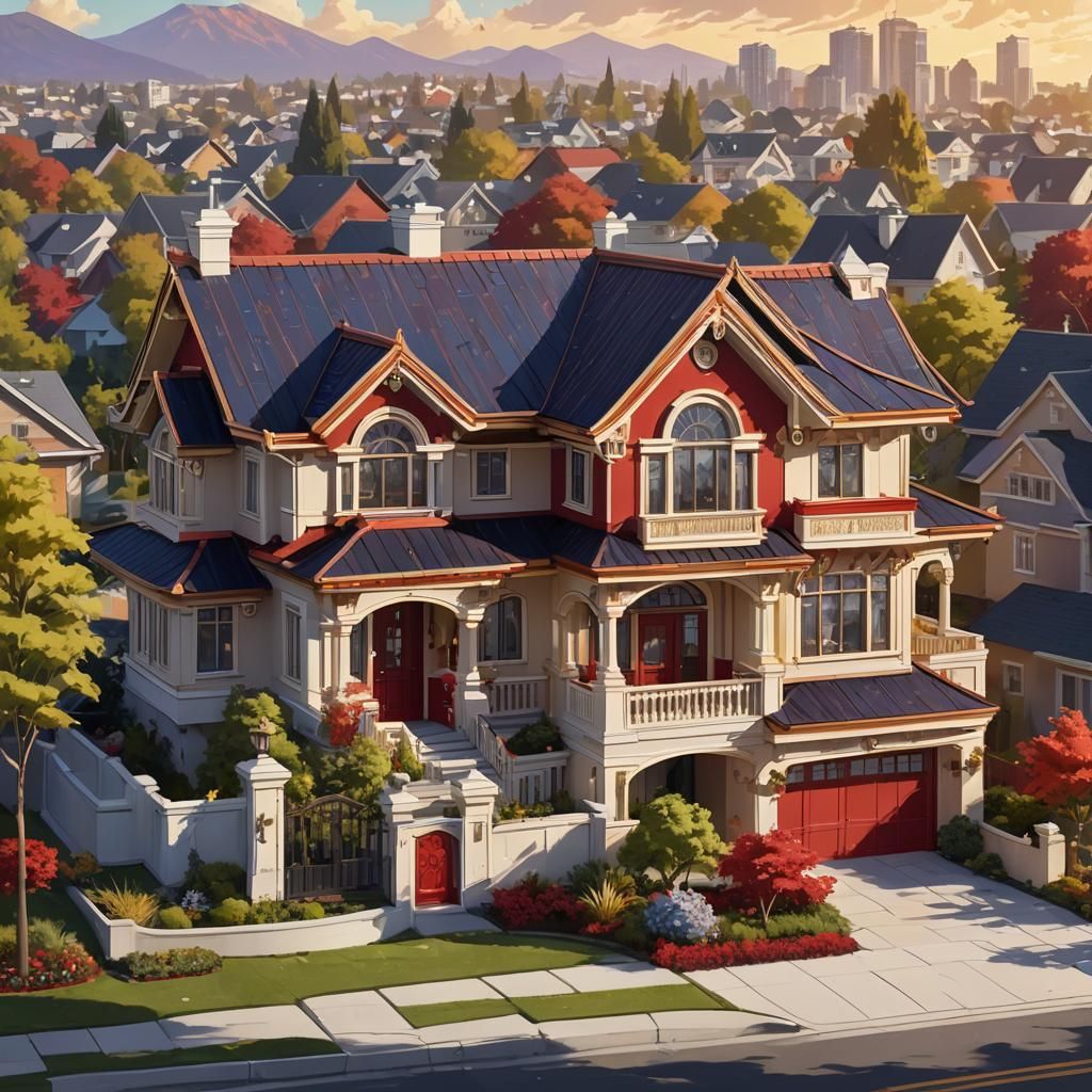 Luxury House Concept Art in Unreal Engine 5 Style