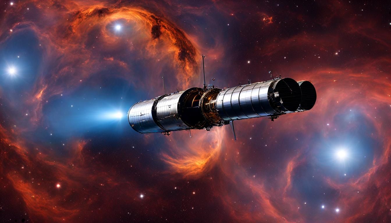 Hubble Telescope Orbits Earth: Maximalist Nebulae Details